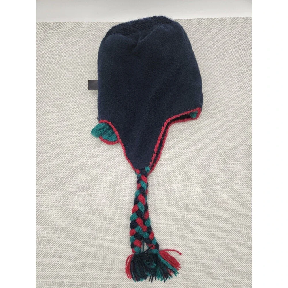 Andes Gifts Girls Dragon Knit Hat Acrylic Alpaca Winter Snow Fleece Lined